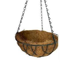 1 Vaso Fibra de Coco Suspenso Parede Pendente 40cm - 2