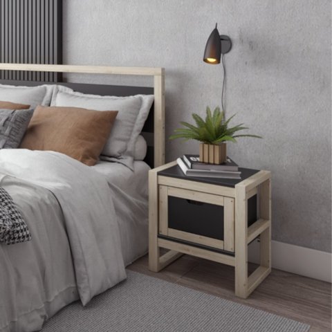 Mesa de Cabeceira Madeira Maciça Guará Yescasa