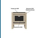 Ver imagem 4 de Mesa de Cabeceira Madeira Maciça Guará Yescasa Preto