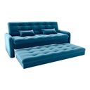 Ver imagem 5 de Sofá Cama Reclinável 3 Lugares Casal com Bicama Auxiliar Madalena Matrix