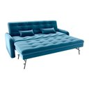 Ver imagem 2 de Sofá Cama Reclinável 3 Lugares Casal com Bicama Auxiliar Madalena Matrix