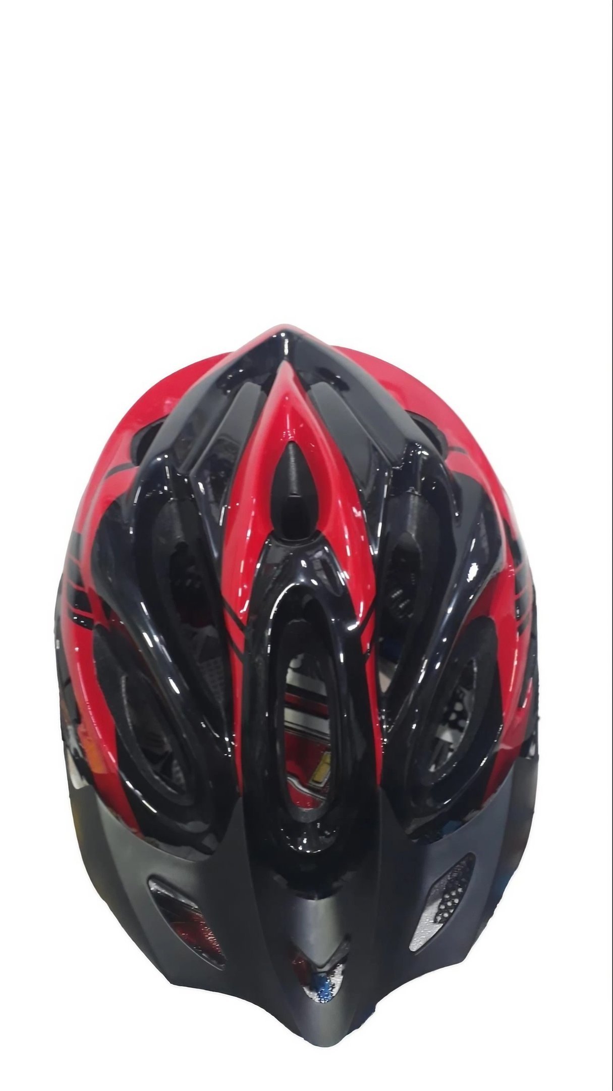 Capacete Com Sinalizador Led Ciclismo Mtb Vermelho Preto Deko:Vermelho/G - 3