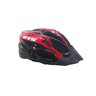 Capacete Com Sinalizador Led Ciclismo Mtb Vermelho Preto Deko:Vermelho/G - 2