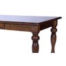 Mesa de Jantar Wood com Gaveta e Pés Torneados Madeira Maciça 120cm de Comprimento X 80cm de Largura - 3
