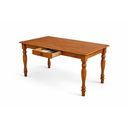 Ver imagem 3 de Mesa de Jantar ou Cozinha 120x80cm em Madeira Maciça com Gaveta e Pés Torneados – Made Wood