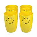 Ver imagem 1 de Conjunto de Copos Brinox Cozy em Plástico Amarelo com 4 Peças 400ml