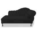 Ver imagem 1 de Recamier Divã Sofá 143 cm Lado Esquerdo Suede Preto
