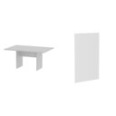 Ver imagem 2 de Kit com Mesa para Reunião 4 Lugares e Painel para TV até 32 Polegadas Branco