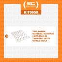 Ver imagem 2 de KIT - 10 Assadeiras para Pão de Hambúrguer 20 Cavidades Alumínio 58x70 APH20 Padaria - Imeca