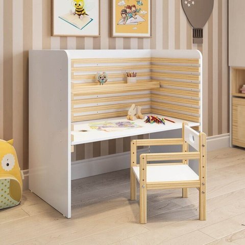 Conjunto Infantil com Escrivaninha e Cadeira Evolutiva Wave Casatema MadeiraOriginals