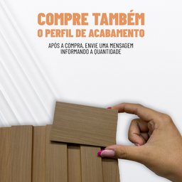 Painel Ripado Estrutural 270x30.5cm: 01 Unid. (0,82m²) Mdf - Talatto Painéis - Branco Tx - 6