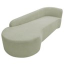 Ver mais imagens de Kit Divã Recamier Orgânico França 250cm Lado Esquerdo e 2 Poltronas Amore Bouclé
