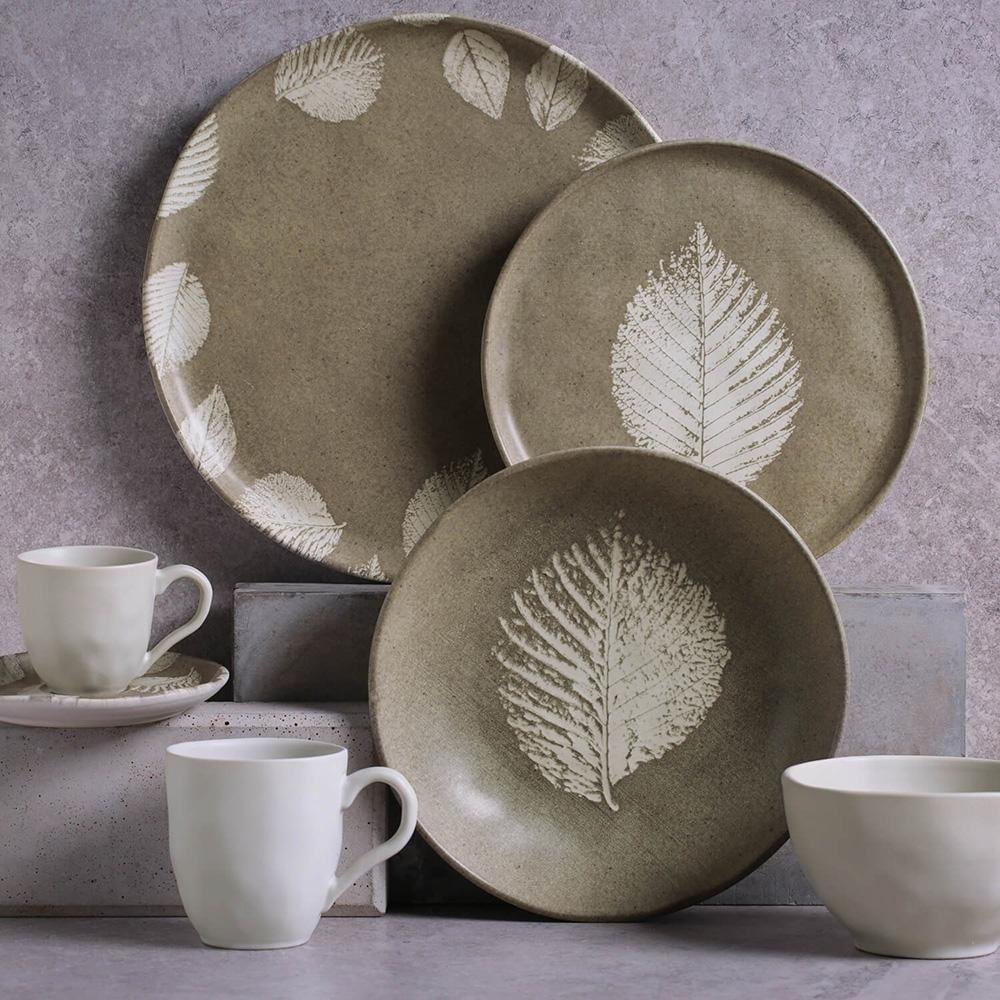 CONJUNTO C/ 6 PRATOS DE SOBREMESA BIO STONEWARE SEIVA Ø 21,5cm - 2