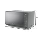 Ver imagem 2 de Micro-ondas 35l Prata Porta Espelhada Mastercook Midea Mhp35s1 110v