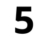 Numero Chapa 60mm Acm Preto Comfortdoor - 1