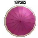 Ver imagem 3 de Guarda-chuva 16 Varetas Extra Grande Automático Rosa