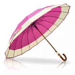 Guarda-chuva 16 Varetas Extra Grande Automático Rosa - 1