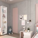 Ver imagem 3 de Extensão de Painel Supremo Slim Ripado 46 cm - Rosa Sonho