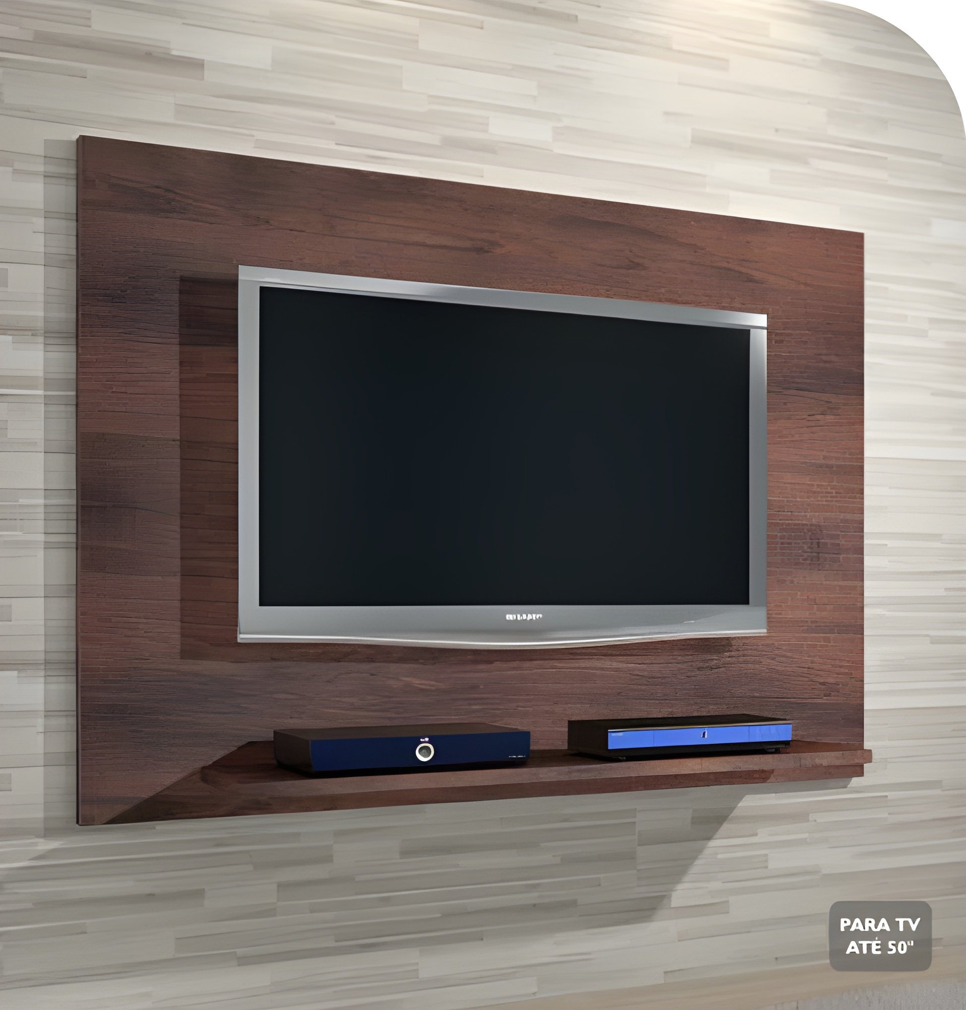 Painel de Parede Simples para Tv - Cinamomo - 4