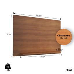 Painel de Parede Simples Tv Suspenso Prateleira/nicho Cinamomo - 3