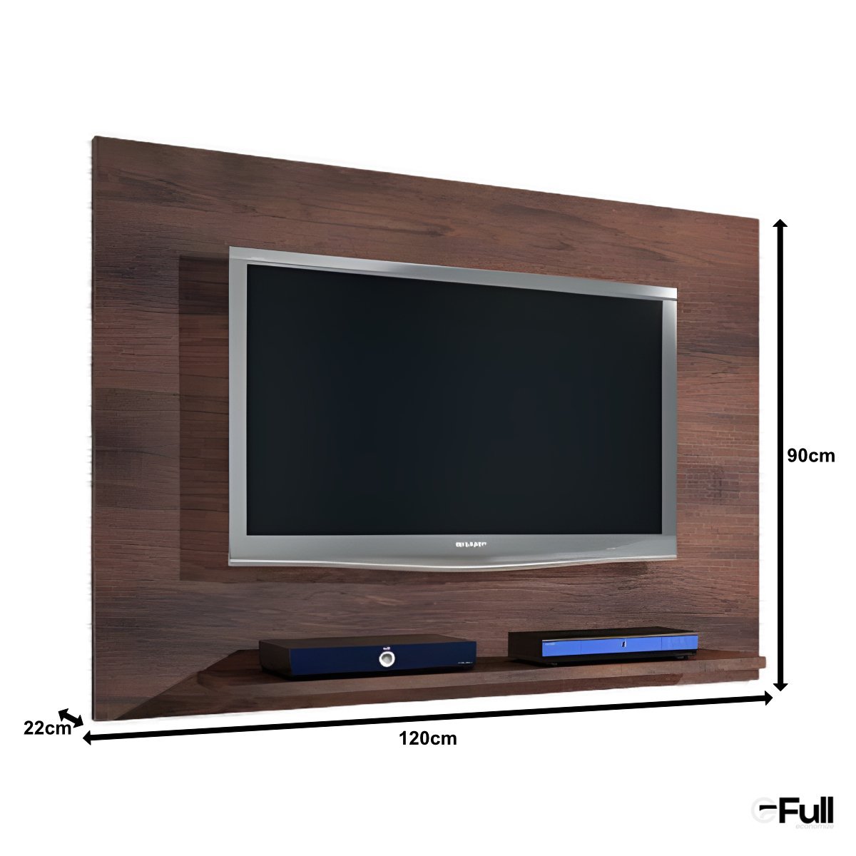 Painel de Parede Simples para Tv - Cinamomo - 3