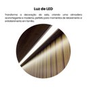 Ver mais imagens de Conjunto Sala Estar Mesa de Centro Clear e Painel Belluno que Acompanha Suporte para Tv Marrom Pinho Ripado/Off White