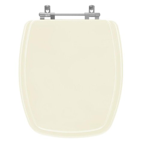 Assento Sanitário Tampa de Vaso Madeira Mdf Laqueado Stylus para Bacia Celite Quadrado Antigo -