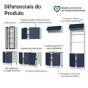 Ver imagem 4 de Armário de Cozinha Completa 340 cm Branco/Azul Vik Madesa 01