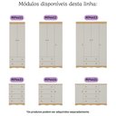 Ver imagem 7 de Quarto de Bebê Completo Berço Americano 3x1 Colchão Realeza Multimóveis Mp4599 Madeirado/off