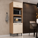 Ver imagem 2 de Paneleiro Torre Quente Forno e Microondas Castanho Off