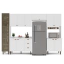 Ver imagem 4 de Cozinha Completa Modulada 320cm com Tampo e Cristaleira 5 Peças Pérola Yescasa