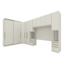 Ver imagem 3 de Quarto Casal Modulado Seletto 6 Peças (1 Ponte + 1 Closet Canto + 1 G Roupa 2ptas + 1 G Roupas