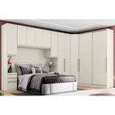 Ver imagem 1 de Quarto Casal Modulado Seletto 6 Peças (1 Ponte + 1 Closet Canto + 1 G Roupa 2ptas + 1 G Roupas