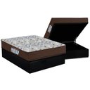 Ver imagem 1 de Cama Box Baú Casal: Colchão Espuma D45 Ortobom / EP ISO 150 Mega Firme + Base CRC Suede Black(