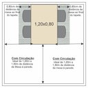 Ver imagem 5 de Mesa de Jantar Retangular Tampo MDF e Vidro 120cm Lottus