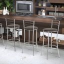 Ver imagem 3 de Conjunto 4 Banquetas Altas 3 Arames Marrom