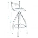 Ver imagem 3 de Conjunto 2 Banquetas Alta 54