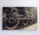 Ver imagem 1 de Quadro Rodas Trem Clássico - 90x60 Cm - Tecido Canvas