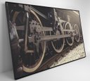 Ver imagem 5 de Quadro Rodas Trem Clássico - 90x60 Cm - Tecido Canvas