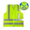 Colete Refletivo Segurança Sinalizador Zíper e Bolso Amarelo - 1