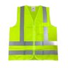 Colete Refletivo Segurança Sinalizador Zíper e Bolso Amarelo - 2