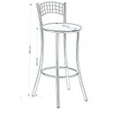 Ver imagem 3 de Conjunto 2 Banquetas Alta 92 Preto