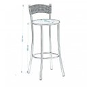 Ver imagem 3 de Conjunto 2 Banquetas Alta 47  