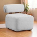 Ver imagem 2 de Poltrona Decorativa Livi Bouclê Prata - Vallisa Decor