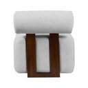 Ver imagem 5 de Poltrona Decorativa Livi Bouclê Prata - Vallisa Decor