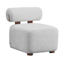 Ver imagem 1 de Poltrona Decorativa Livi Bouclê Prata - Vallisa Decor