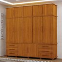 Ver imagem 1 de Guarda Roupa Casal Londres 5 Portas Ambiente Freijó – Luapa Móveis
