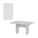 Ver imagem 1 de Conjunto Mesa de Escritório Reunião 136cm com Painel para Tv Multimóveis Cr25338 Branco
