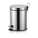 Ver imagem 2 de Lixeira Inox Prateado 3 Litros Pedal Cesto Removivel Banheiro Cozinha Luxo Vintage