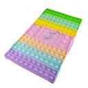 Ver imagem 1 de Tabuleiro Big Pop It Macarons Challenge Pastel Fidget Toy Silicone Brinquedo Sensorial Anti Stress -
